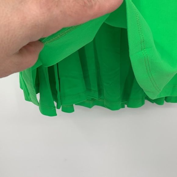 Susana Monaco double layer scoop neck tank shirt top Zing Green a-line new Large - Picture 2 of 5